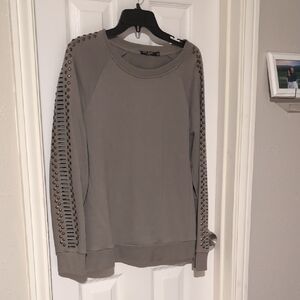 Studded Gray Sweater